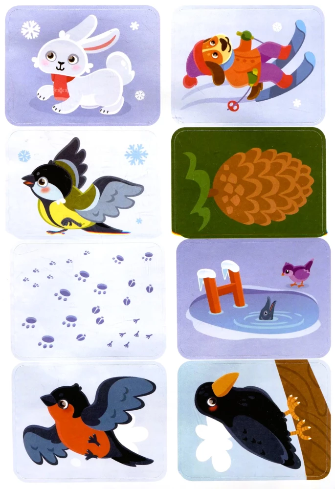 Adventures in the Winter Forest! Sticker Book