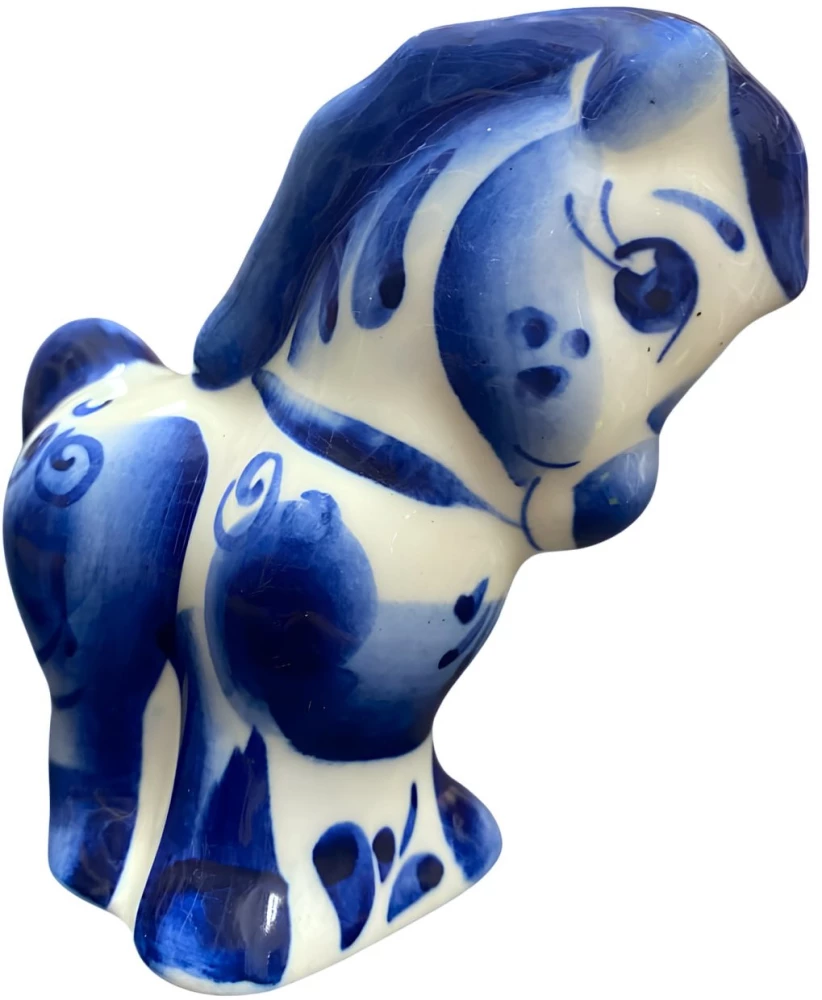 Figure - Pony, Gzhel