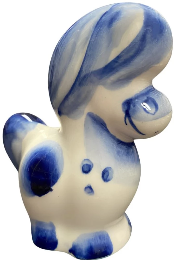 Figurine - Horse Vasilisa. Gzhel