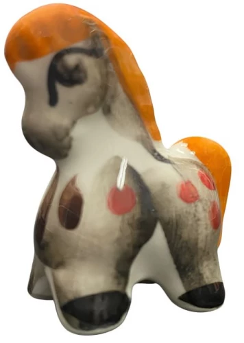 Figur - Kleine Pferd, Gzhel