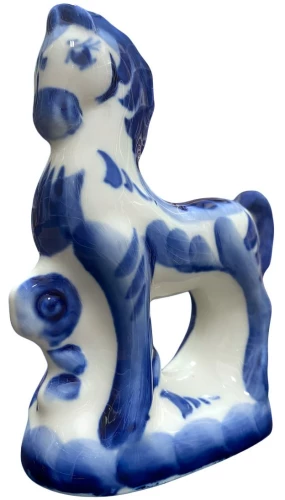 Figur - Pferd. Kaltblut, Gzhel