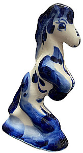 Figurine - Tsirkus hobune väike, gzhel
