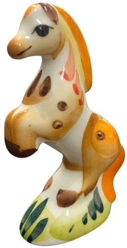 Figur - Pferd auf den Hinterbeinen, bunt, Ggel