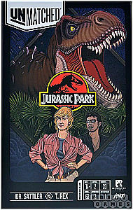 Lauamäng - Unmatched. Jurassic Park. Dr. Sattler vs T. Rex + reeglid eesti keeles