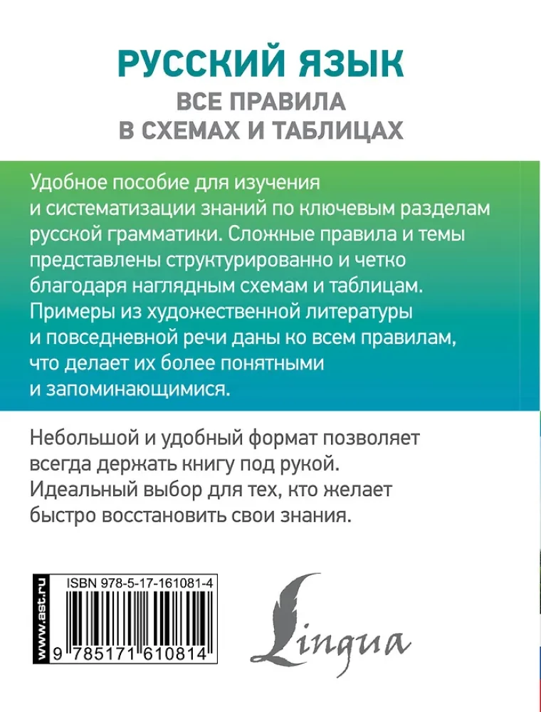 Russian Language. All Rules in Schemes and Tables
