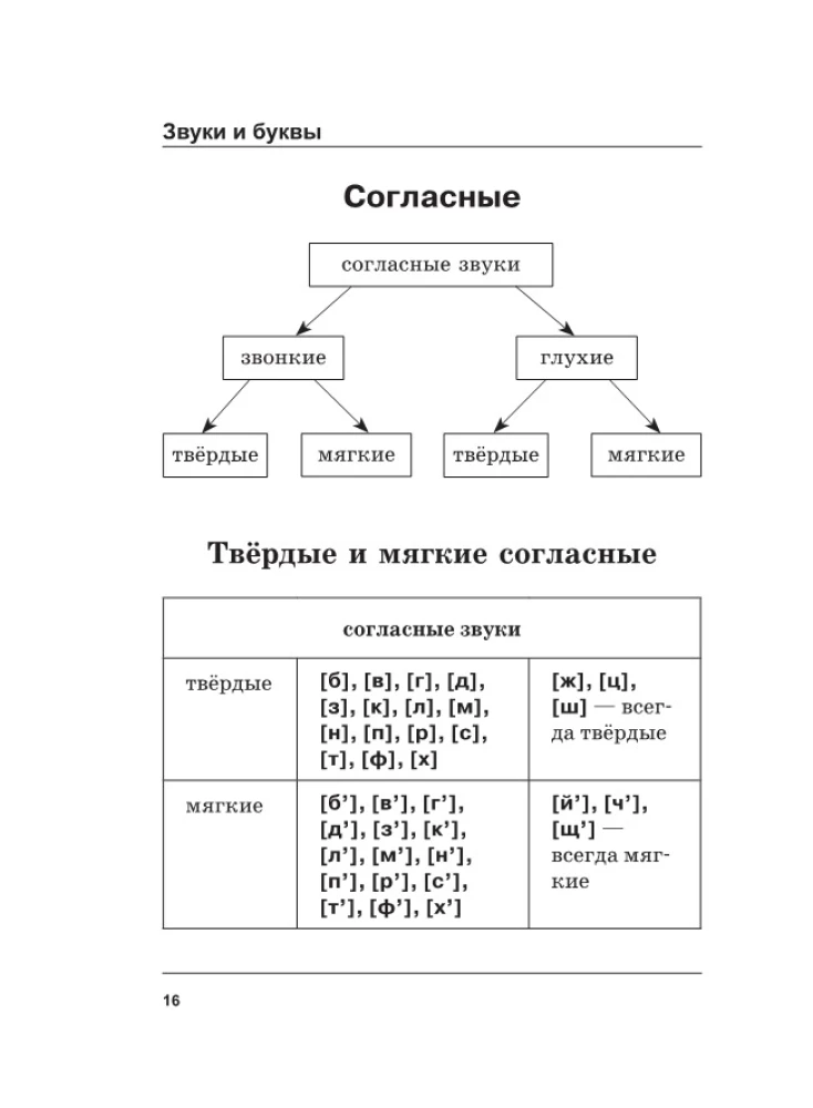 Russian Language. All Rules in Schemes and Tables