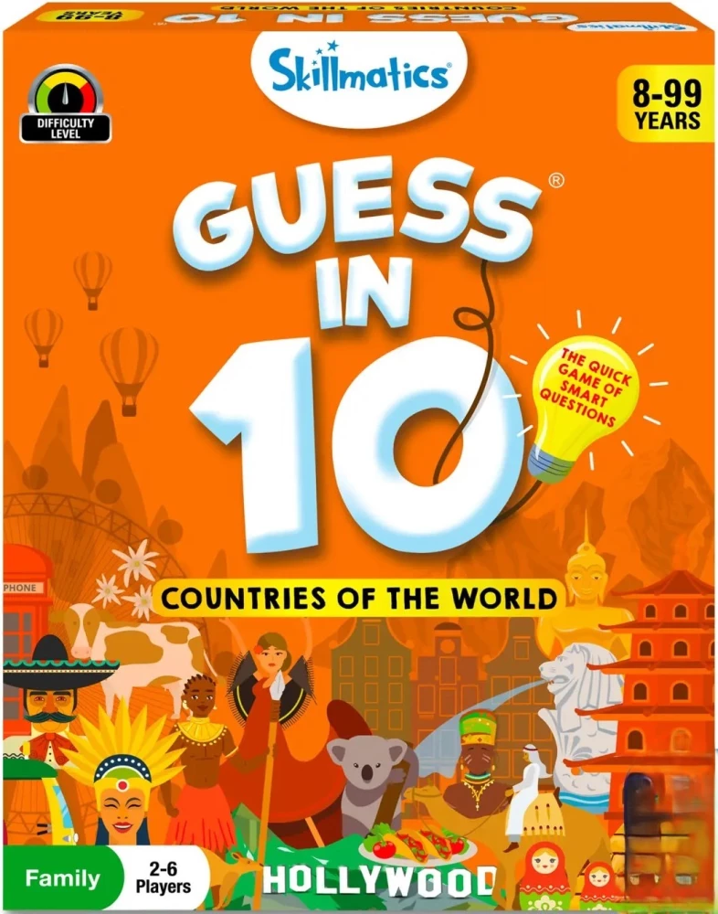 Brettspiel - Guess in 10. Länder der Welt (in englischer Sprache)