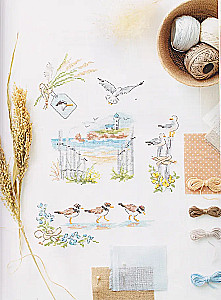 French Cross Stitch. Dreams of the Sea by Veronique Ajenner, over 20 large patterns