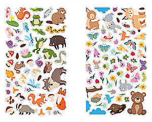 Funny Stickers. In the Forest