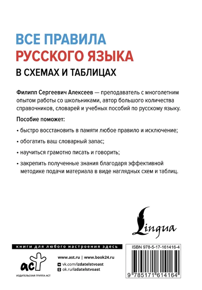 All the Rules of the Russian Language in Diagrams and Tables
