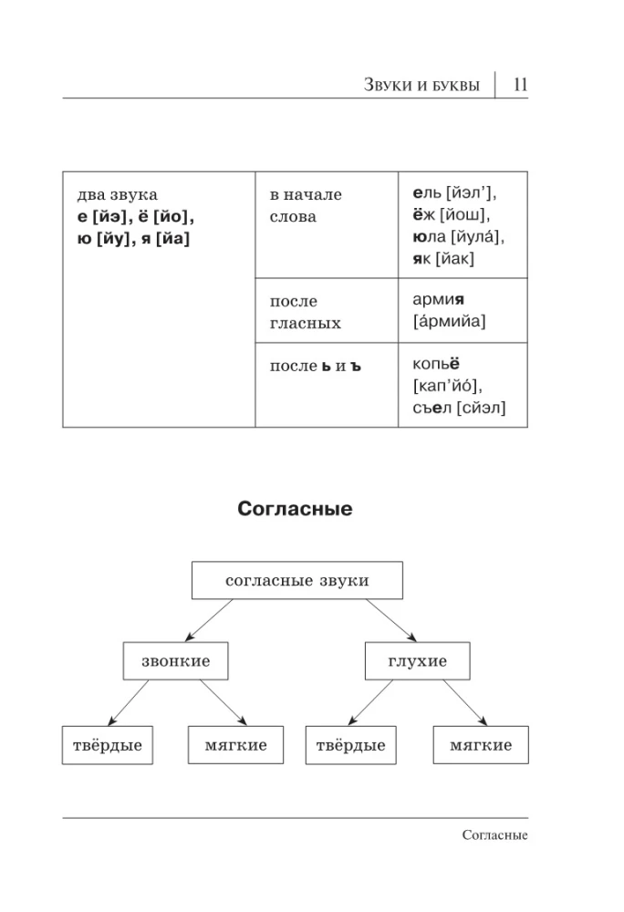 All the Rules of the Russian Language in Diagrams and Tables