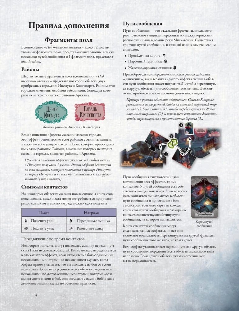 Настольная игра - Ужас Аркхэма. Третья редакция. Под тёмными волнами (дополнение)