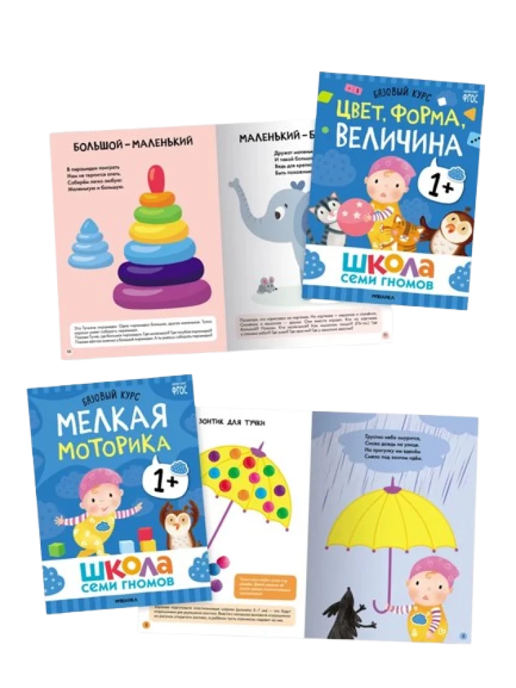 Septiņu rūķu skola. Gada pamata kurss. Komplekts 1+