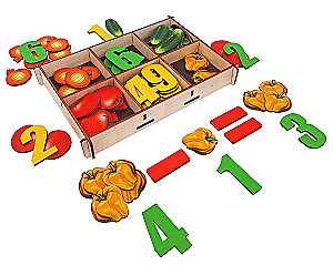 Counting Material in a Box - Vegetables
