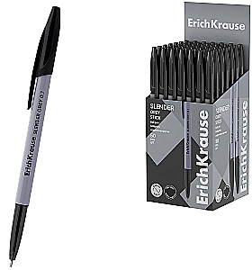 Rokas pildspalva - Slender Stick Grey, melna