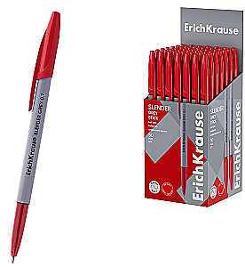 Rokas pildspalva - Slender Stick Grey, sarkana