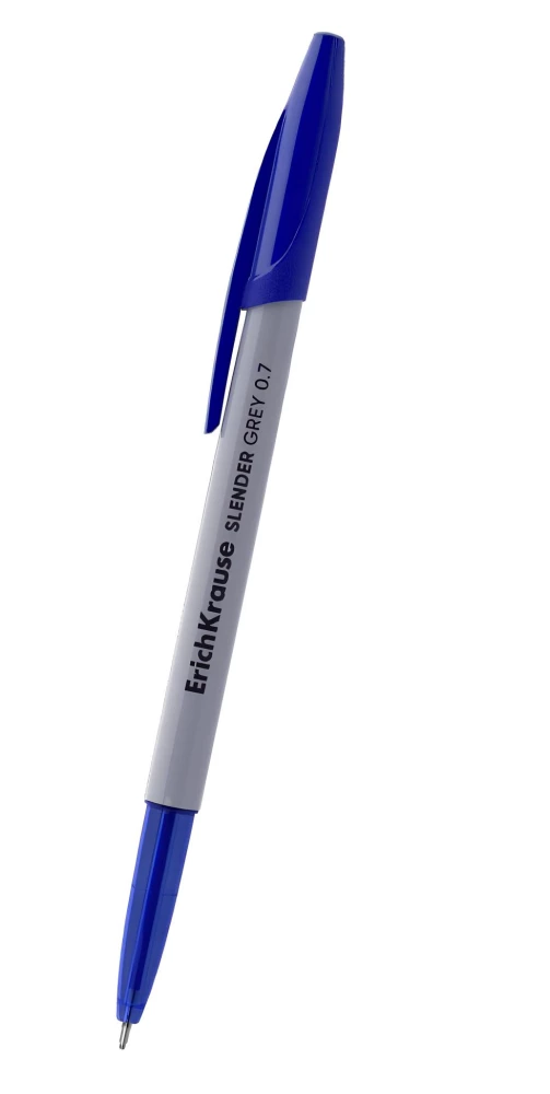 Rokas pildspalva - Slender Stick Grey, zila