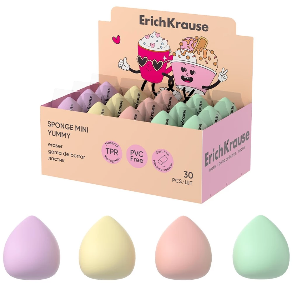 Dzēšgumija - Sponge Mini Yummy, dažādībā