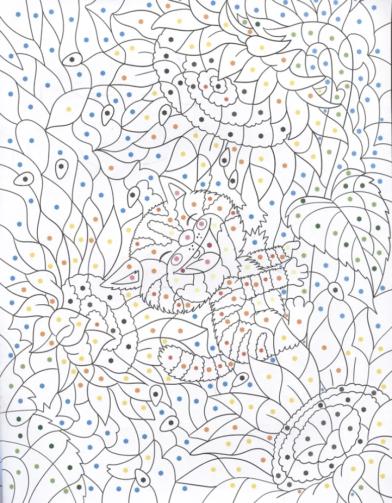 About Fedya, Vasya and Tosya. Coloring by numbers