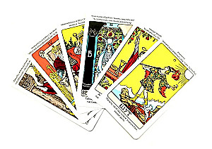 Tarot Waite Lehrbuch. Deck mit Hinweisen auf den Karten (78 Karten)