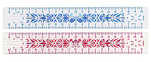 Plastic Ruler - Study Fancy, 20 cm, assorted
