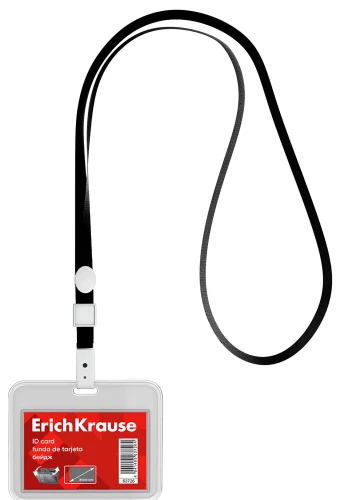 Horizontālais badge ar lentu, melns