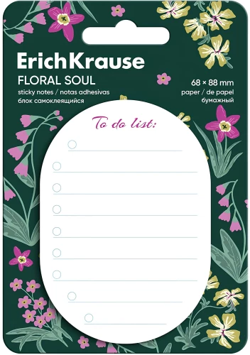 Pašlīmējošs bloks - Floral Soul, to do list