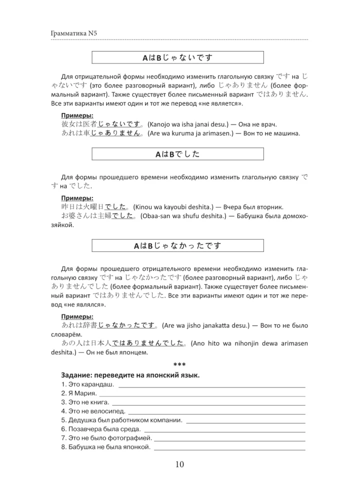 Japanese Language. Grammar for Beginners. JLPT Levels N5-N4