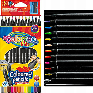 Цветные карандаши с точилкой - Kids, 12 цветов
