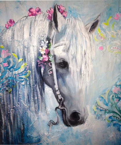 Numbrite 40x50 cm - Maaliv hobune
