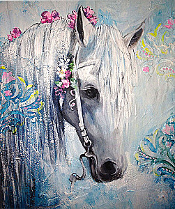 Paint by Numbers 40x50 cm - Picturesque Horse