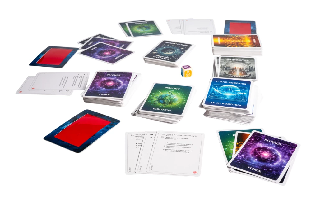 Brettspiel, Quiz - STEM UP! (auf Englisch, Lettisch, Litauisch)