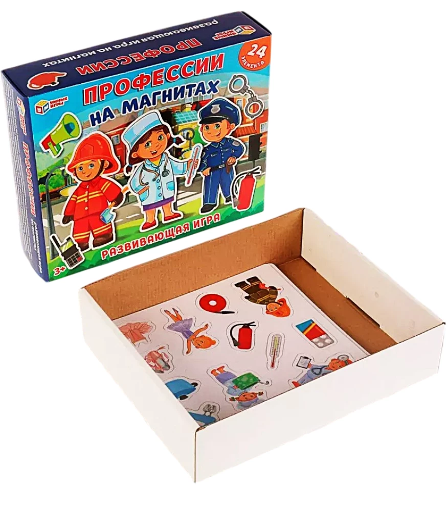 Entwicklungsspiel mit Magneten. Berufe