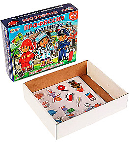 Entwicklungsspiel mit Magneten. Berufe