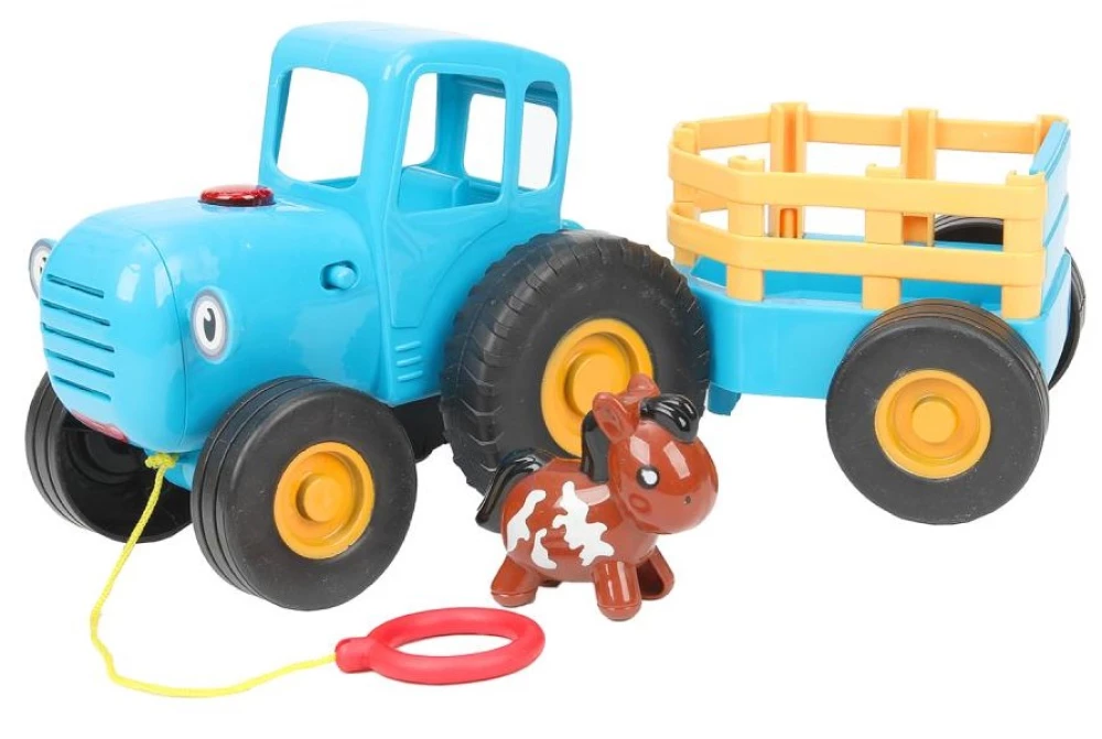 Trolley - Blue Tractor with Trailer