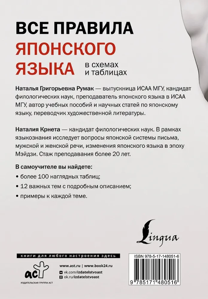 Visi japāņu valodas noteikumi shēmās un tabulās