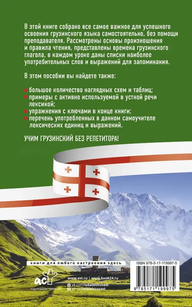 Грузинский язык без репетитора. Самоучитель грузинского языка
