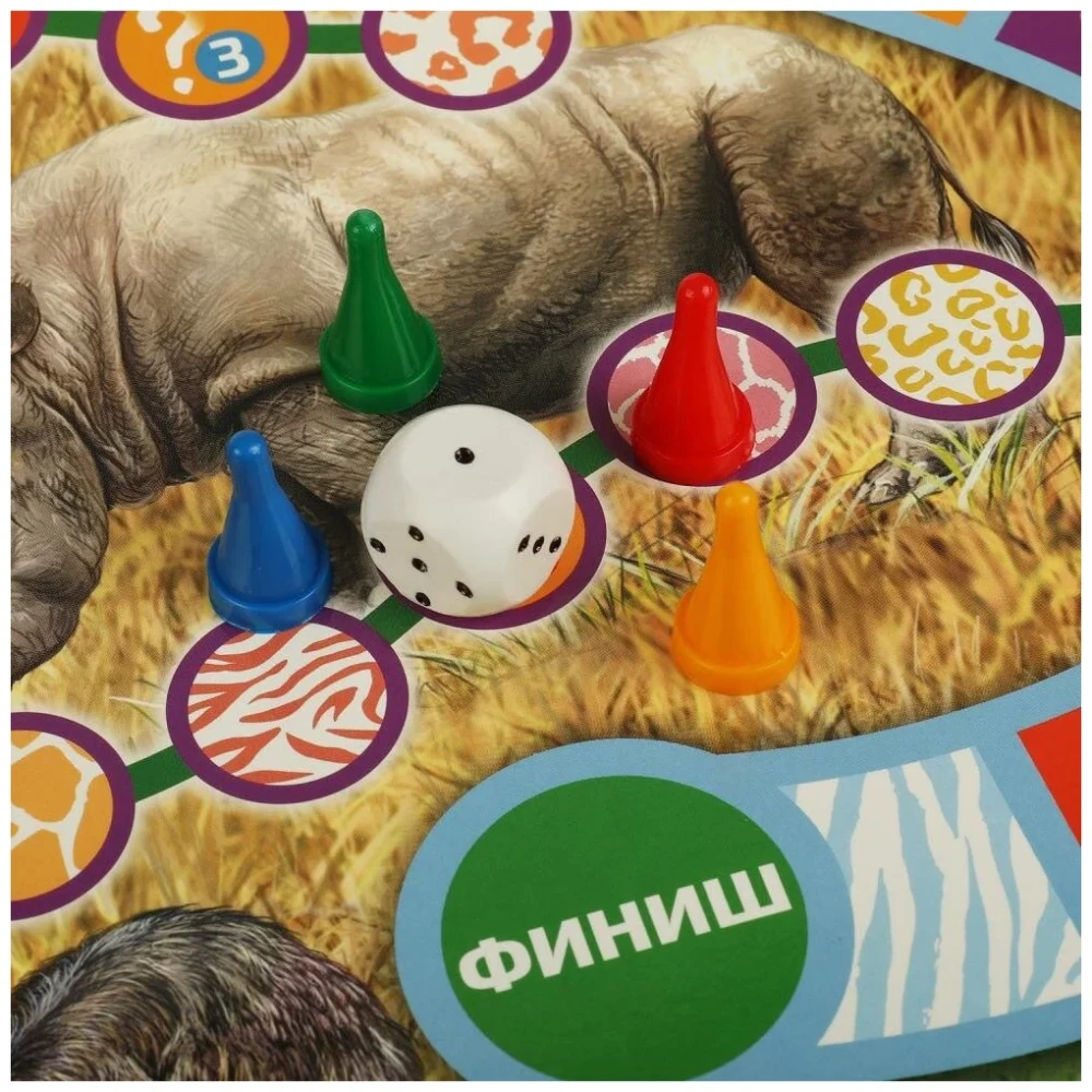 Настольная игра-ходилка - Животные планеты Земля
