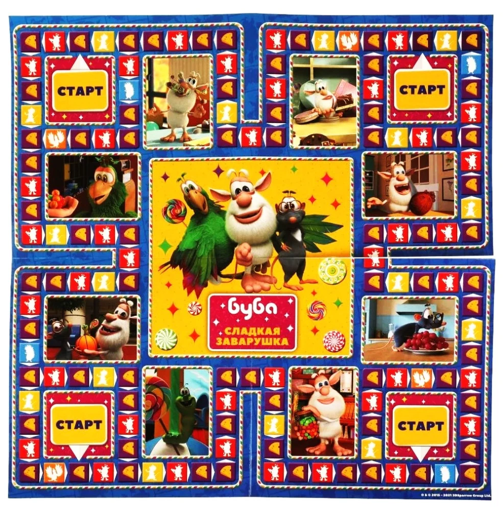 Настольная игра-ходилка - Буба. Сладкая заварушка