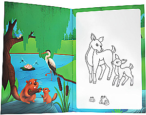 Mamas und Babys. Wiederverwendbares Wasser-Malbuch