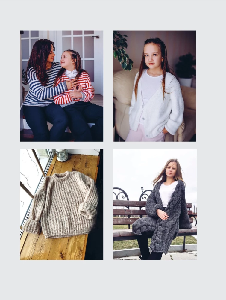 Knitting OVERSIZE. Where comfort meets fashion. A practical guide to designer knitting with needles