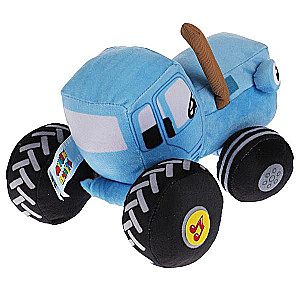 Mīksta muzikālā rotaļlieta - Zilais traktors
