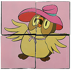 Winnie Puuh. Set aus 4 Würfeln