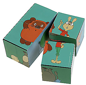 Winnie Puuh. Set aus 4 Würfeln