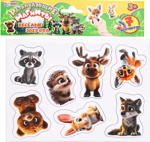 Funny Animals. Development Game with Magnets