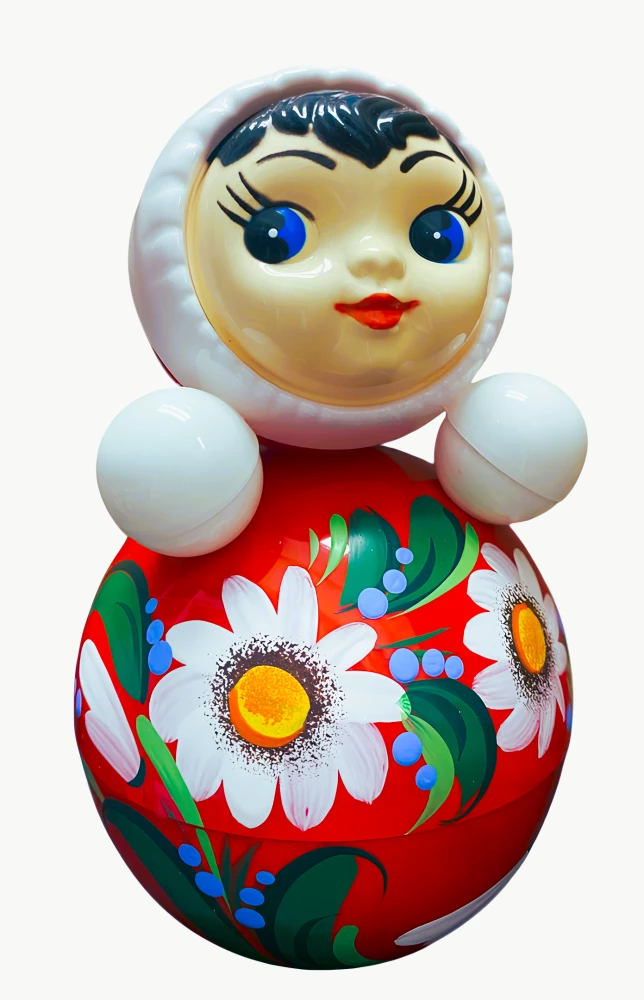 Игрушка-неваляшка - Кукла расписная