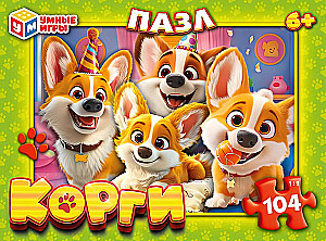 Puzzle - Corgi, 104 Teile