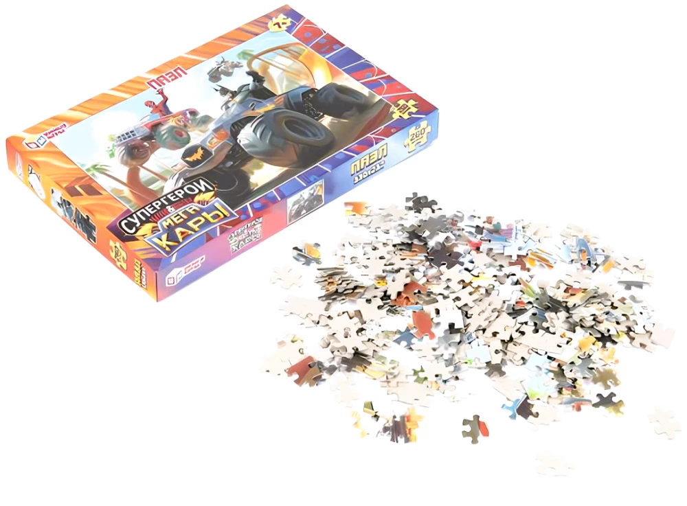 Superhelden und Megakary. Puzzles - Superhelden und Megakary, 260 Teile