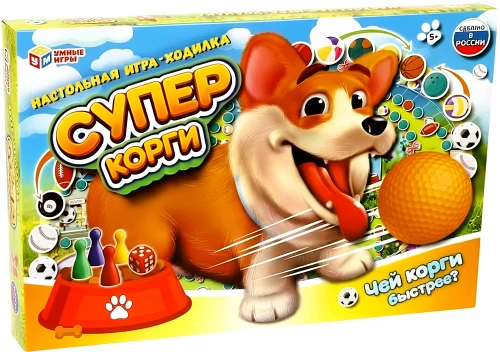 Board Game - Super Corgi. Which Corgi is Faster?
