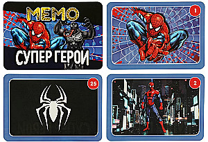 Gesellschaftsspiel - Memo. Superhelden